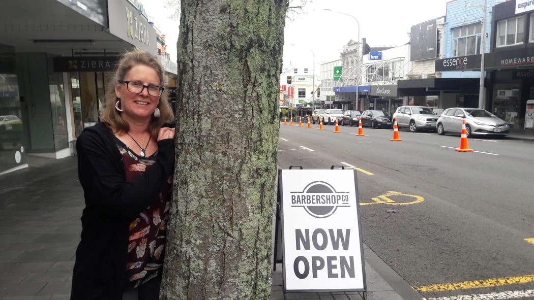 Janes Gallery framing consultant Helen McLorinan says the alder trees look great but cause more trouble than it's worth.