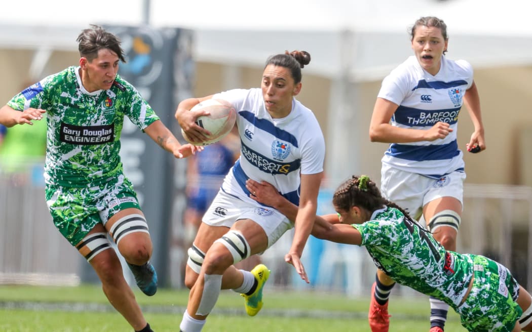 Auckland womens Grace Kukutai at National Sevens 2019