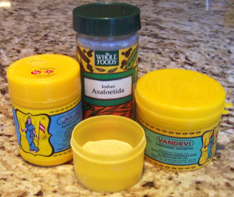 Asafoetida, which is also called hing, typically comes in a powder.