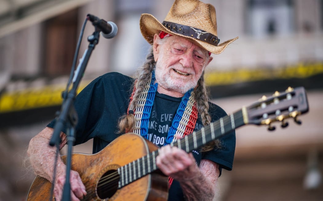 Country music singer Willie Nelson