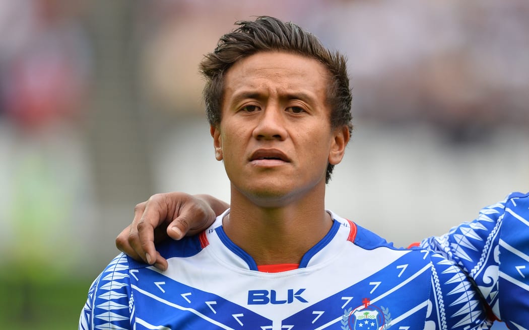 Tim Nanai-Williams made his test debut for Samoa against the All Blacks in July.