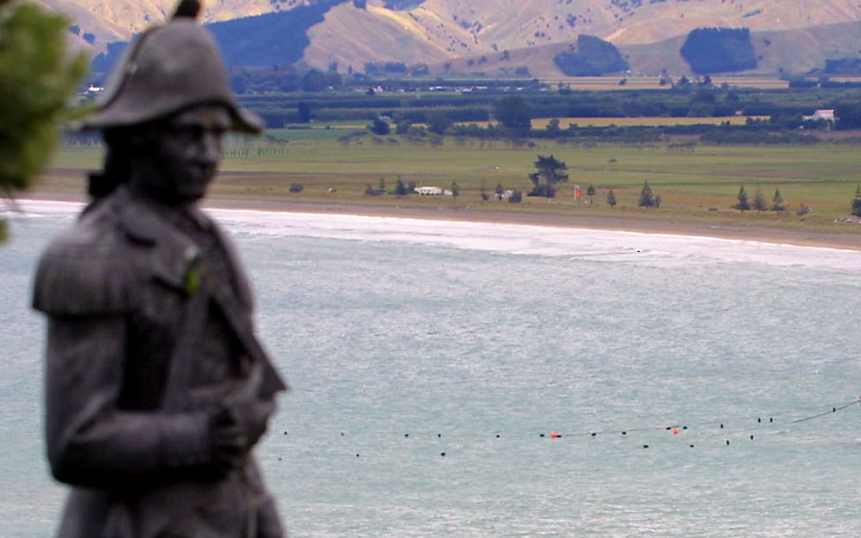 A statue depicting Captain Cook on Gisborne's Kaiti Hill has been repeatedly vandalised in recent years.