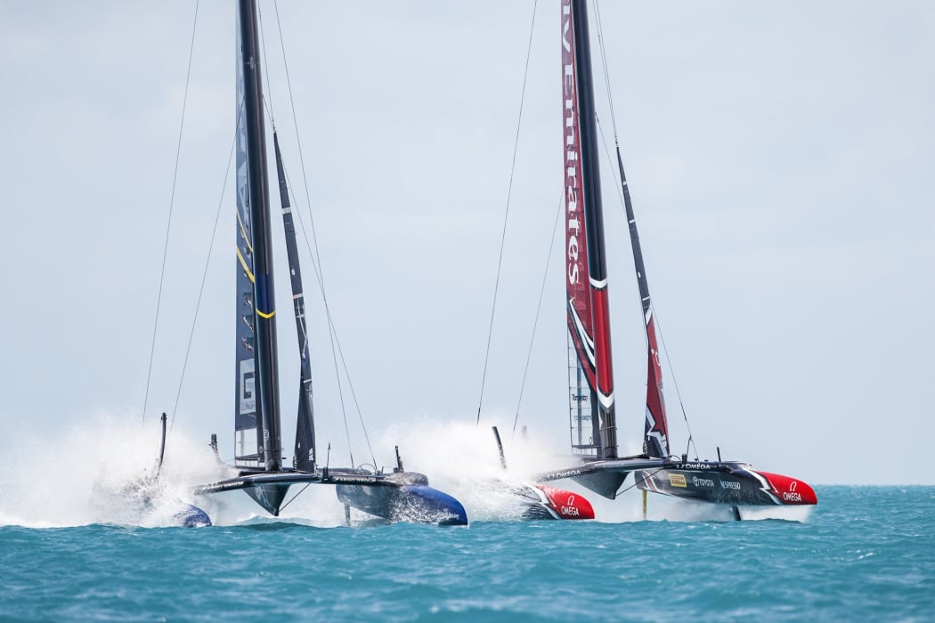 Sweden's Artemis Racing and Emirates Team New Zealand.