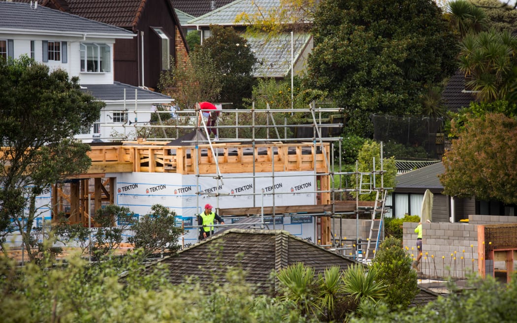 Housing construction in an East Auckland suburb