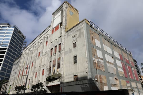 Exterior of St James Theatre.