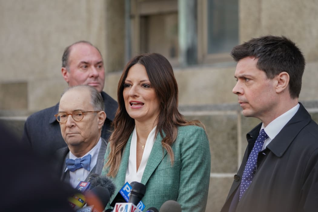 Harvey Weinstein's lawyer Donna Rotunno speaks to the media following the sentencing.