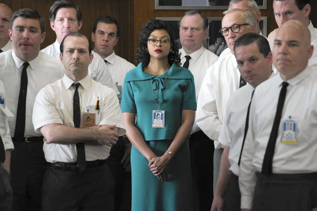 Taraji P. Henson (centre) as NASA mathematician Katherine G. Johnson in Hidden Figures
