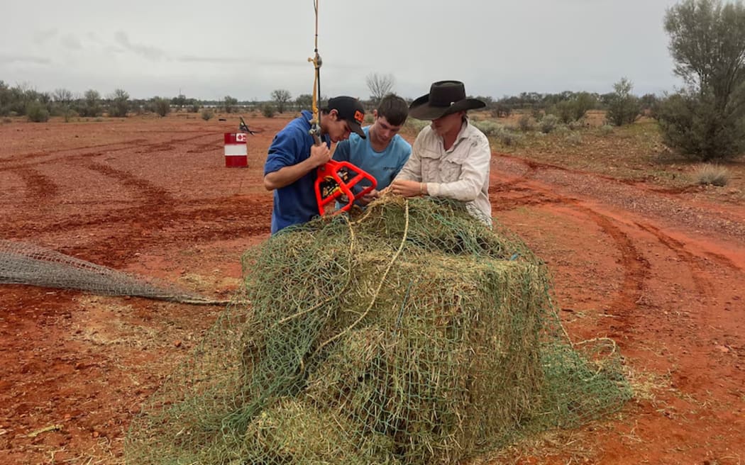 James Pike and friends are helping at Picarilli Station, 30km from Thargomindah.