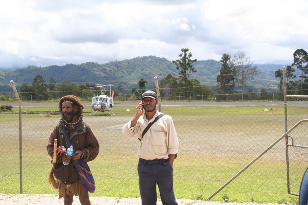 Tari airport in Papua New Guinea's Hela province.