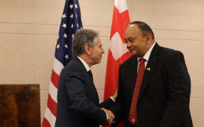 Antony Blinken at joint presser with Tonga's PM Hu'akavameiliku, 26 July