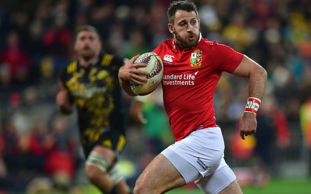Tommy Seymour in action for the Lions.
