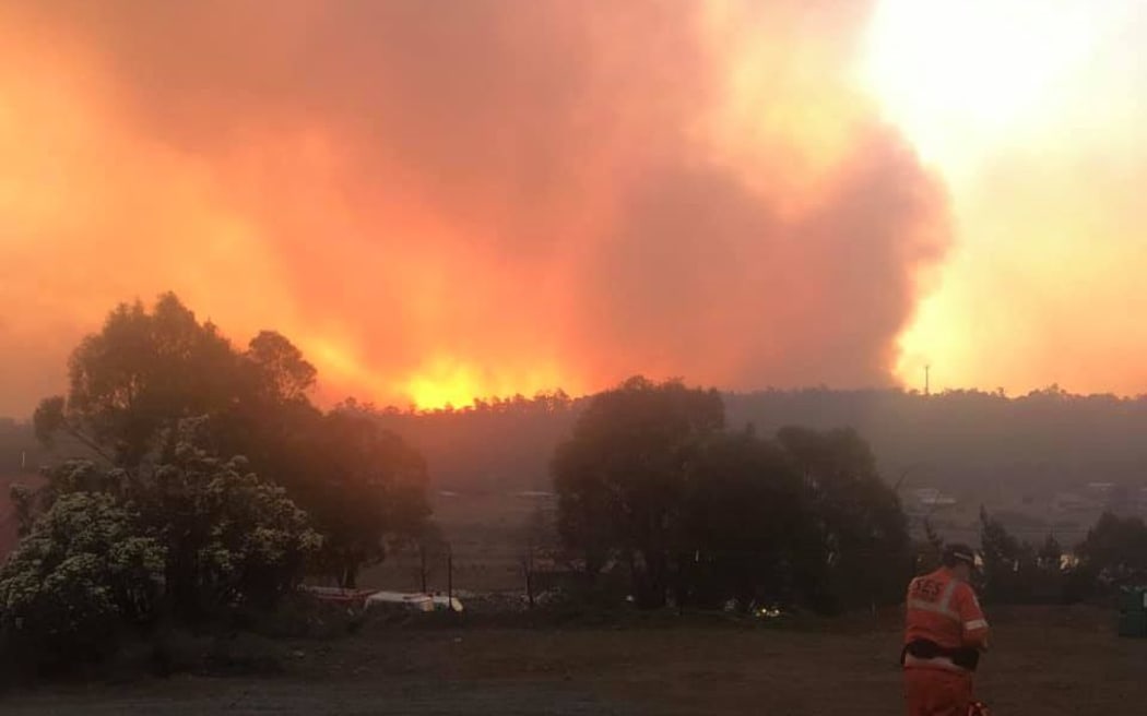 Firefighters have been battling huge blazes in Tasmania this week.