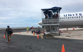 United Airlines is the only international carrier servicing the Marshall Islands with a limited monthly service