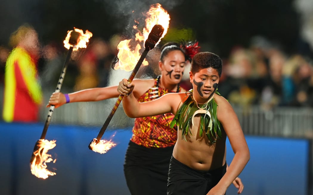 All Blacks vs Tonga. Halftime. Mt Smart. 2021.