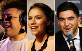 Singer Pere Wihongi, TV host Stacey Morrison and former All Black Nehe Milner-Skudder.