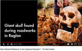 A still from the documentary Skeleton in the Cupboard