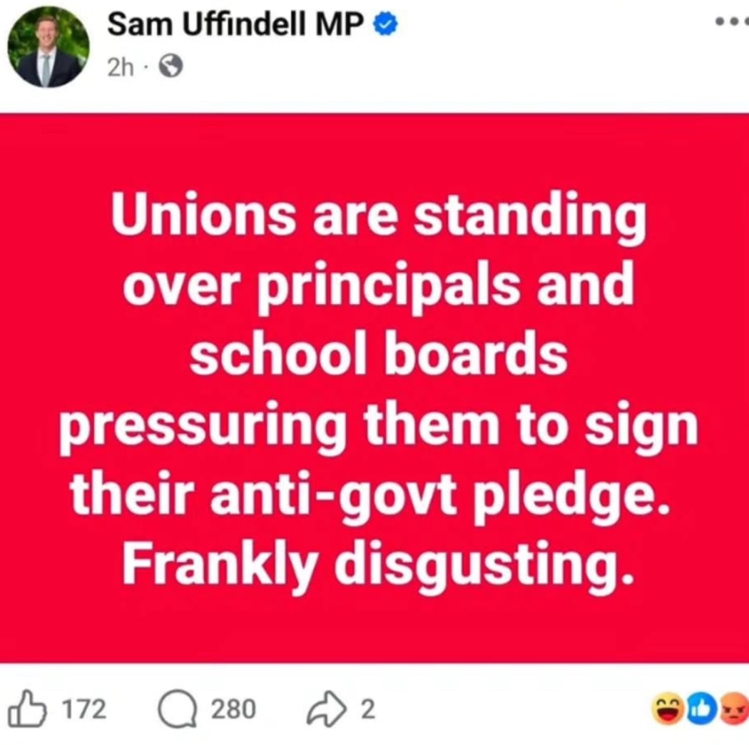 National Party MP for Tauranga Sam Uffindell's Facebook social media post has sparked backlash online from Te Tiriti o Waitangi advocates.