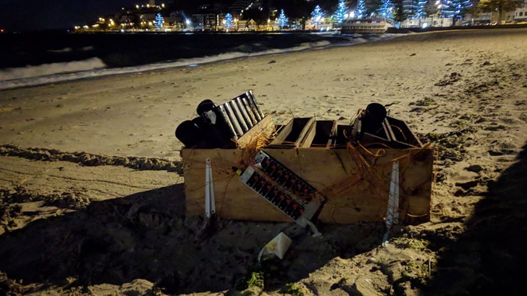 The box of equipment was found by a member of the public but disappeared again before organisers could collect it