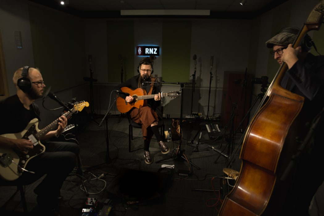 Nadia Reid in the RNZ Auckland studios for NZ Live. 24 March 2017.