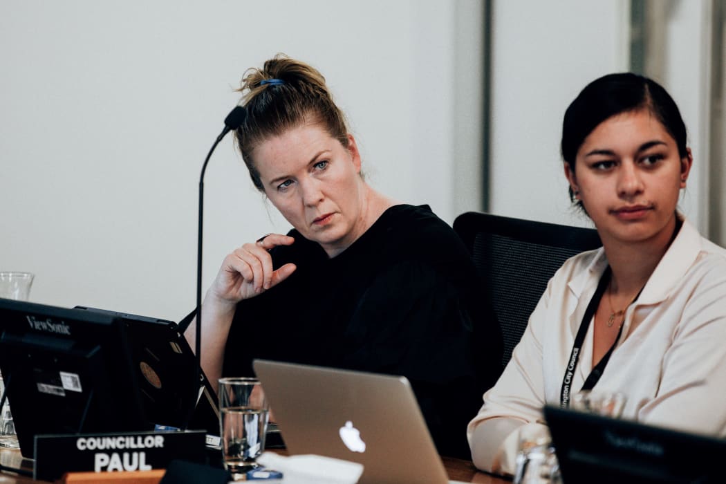 Wellington City Councillors Iona Pannett, left, and Tamatha Paul