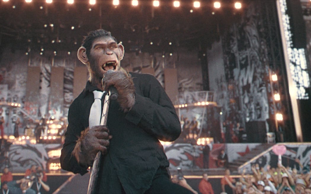 Robbie Williams' biopic 'Better Man' depicts the British pop star as a CGI ape.