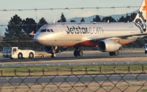 A Jetstar aircraft slid off the runway at Christchurch Airport on arrival on 31 May, 2024.
