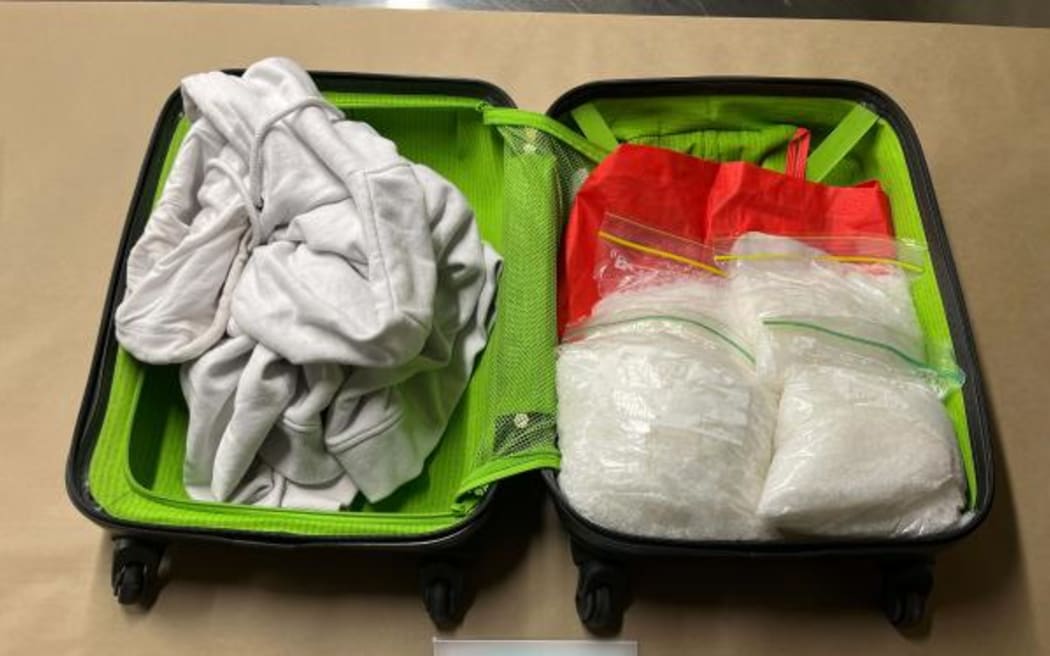 Methamphetamine confiscated by police.