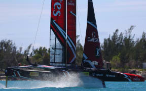 Team New Zealand take on Oracle Team USA in the fourth day of America's Cup racing.