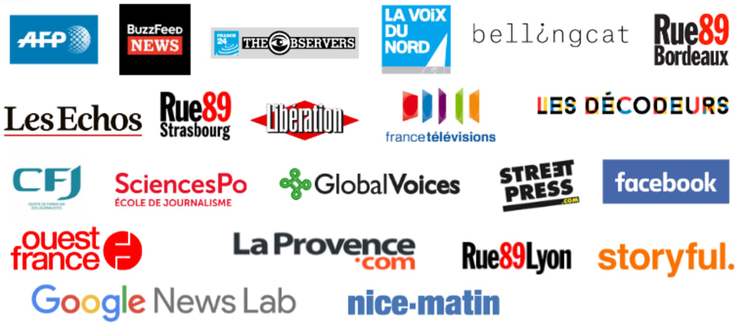French news organisations backing the Cross Check verification service.