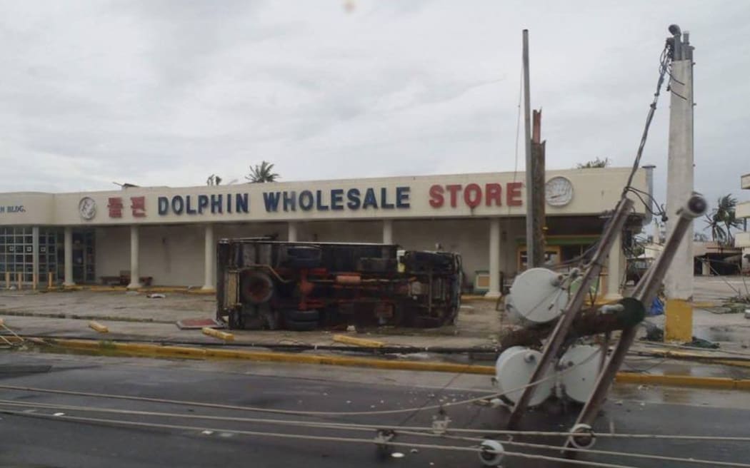 Damage on Saipan in CNMI from Typhoon Soudelor