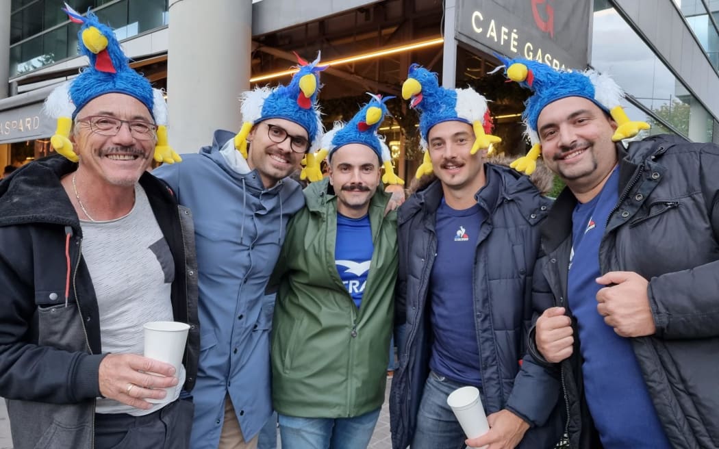 Fans at the Rugby World Cup 2023 in France ahead of the All Blacks vs Argentina game on 21 October.