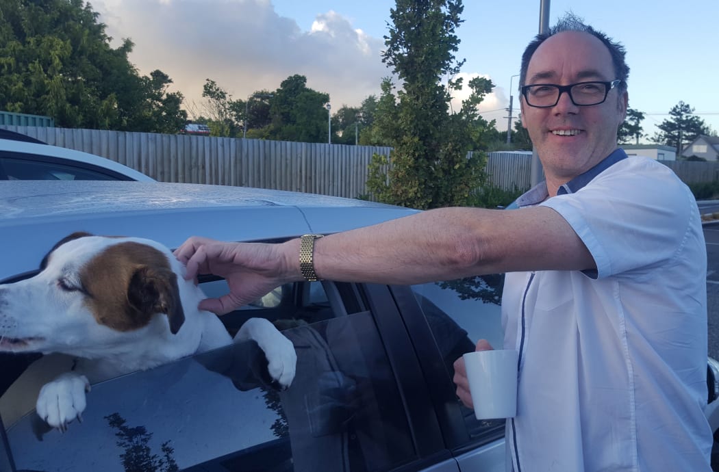 Alistair Hodson and his partner had to leave their home and are at the Halswell Evacuation centre. Their pets have been booked into a kennel until they can return home.