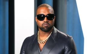 In this file photo taken on 9 February, 2020, Kanye West attends the 2020 Vanity Fair Oscar Party following the 92nd annual Oscars at The Wallis Annenberg Center for the Performing Arts in Beverly Hills.