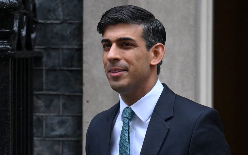 Britain's Prime Minister Rishi Sunak leaves 10 Downing Street in central London on March 8, 2023 on his way to take part in the weekly session of Prime Minister's Questions (PMQs) in the House of Commons.