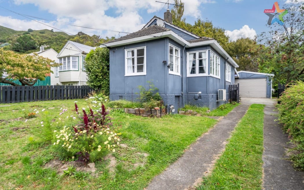 The exterior of a house for sale in Lower Hutt.