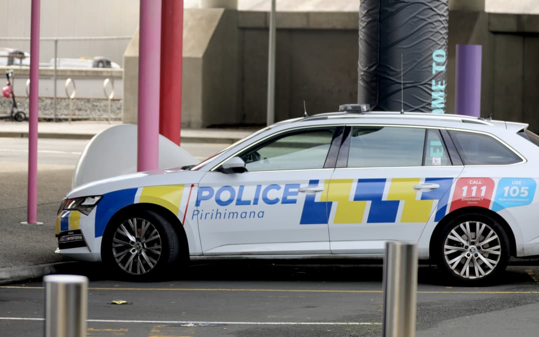 Police at Sylvia Park following the shooting.