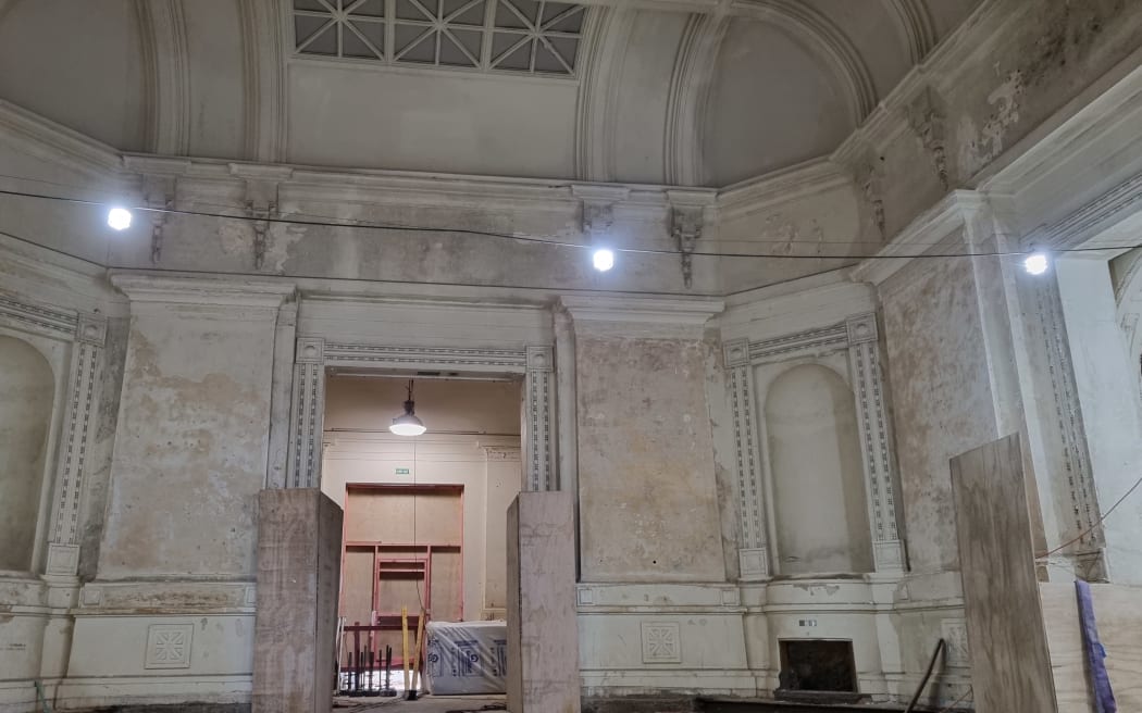 Interior view of the redevelopment of Serjeant Gallery, September 2023.