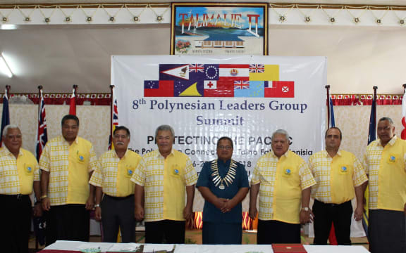 Polynesian Leaders Group summit in Tuvalu, 28 June 2018.