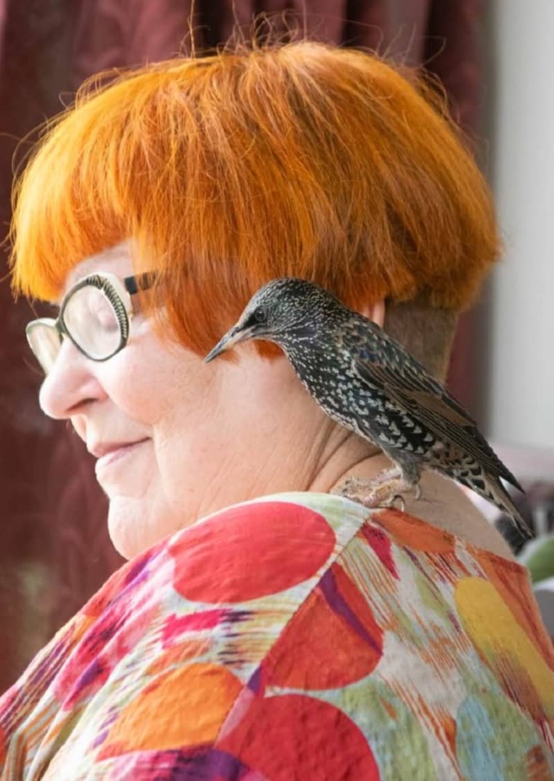 Composer Mary Celeste and starling Matisse.