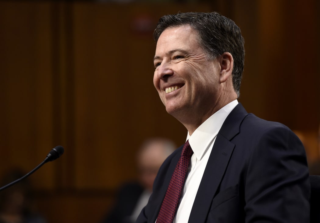 Former FBI Director James Comey testifies before the US Senate Select Committee on Intelligence hearing on Capitol Hill in Washington, DC, June 8, 2017.