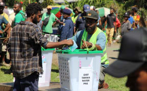 Voting in the PNG election