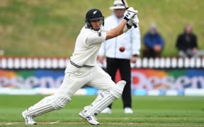 Ross Taylor batting. New Zealand Black Caps v Bangladesh.
