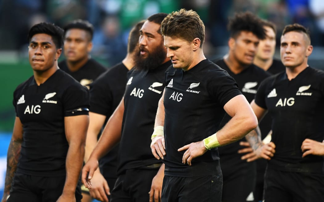 All Blacks after loss to Ireland 2016.