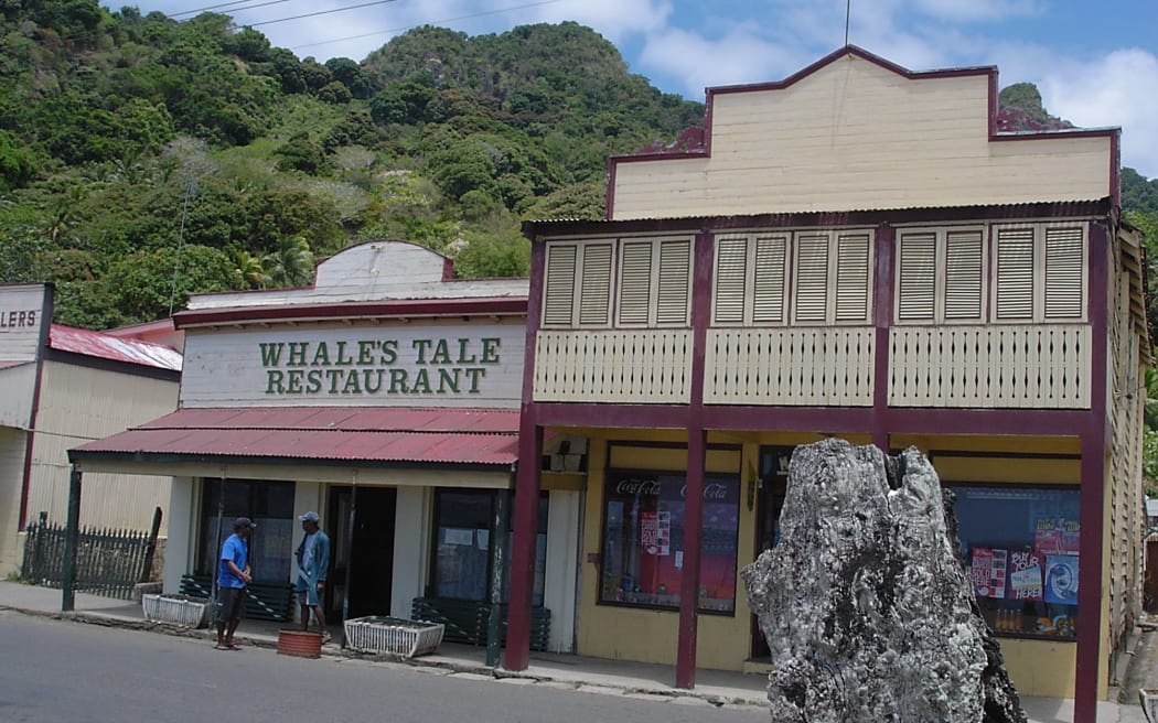 Historic buildings in the old Fijian capital, Levuka which is a UNESCO World Heritage site