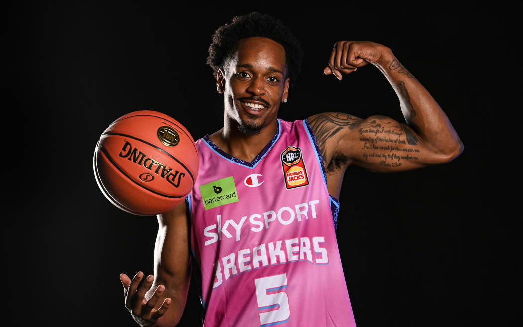 Barry Brown Jnr from the New Zealand Breakers