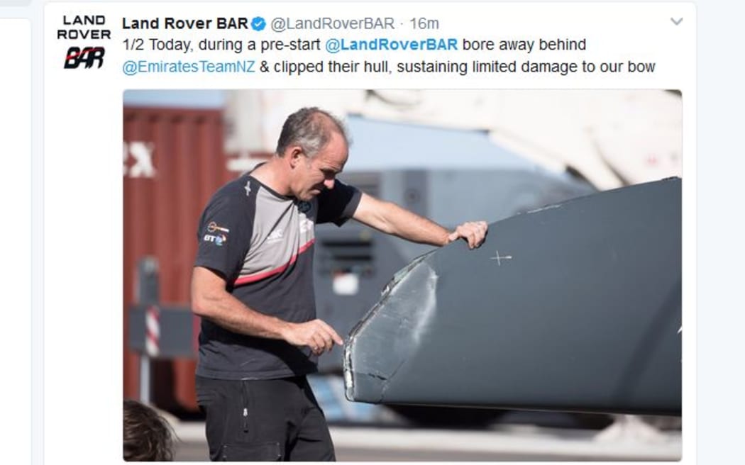 Damage to Landrover BAR was not significant.