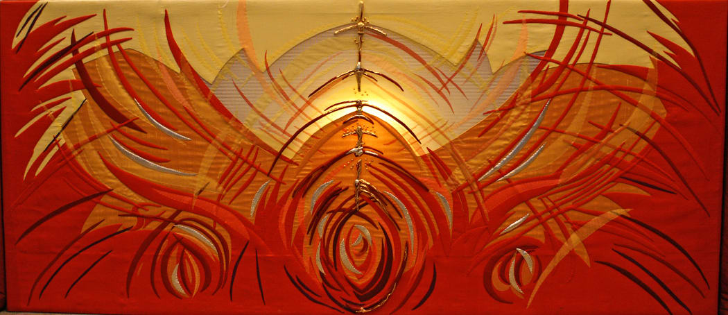 Pentecost frontal, Wells Cathedral, England