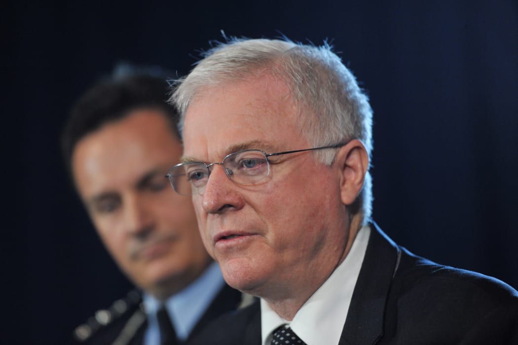 John Schmidt - pictured at a news conference in January 2014, when he was the head of the Australian Transaction Reports and Analysis Centre (AUSTRAC).