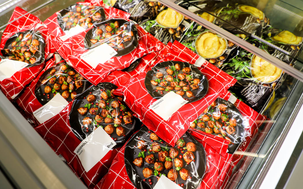 Fans of the IKEA meatballs can buy bags to take home.