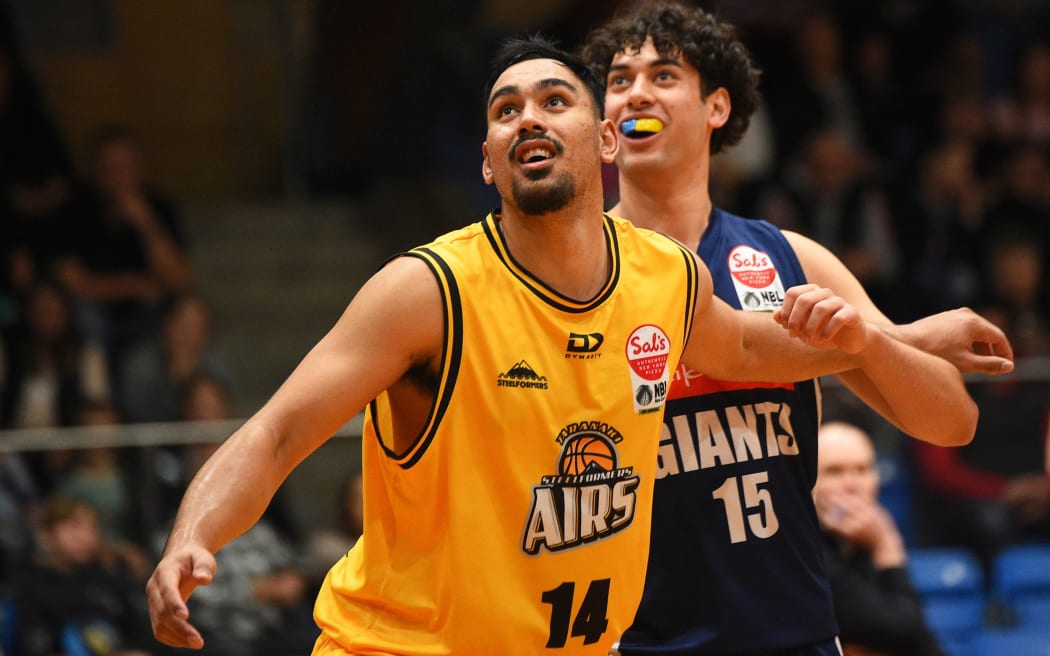 Taranaki Mountainairs player Tai Wynyard during their NBL game against the Nelson Giants at Trafalgar Centre, Nelson, New Zealand. Monday 7 June 2021.